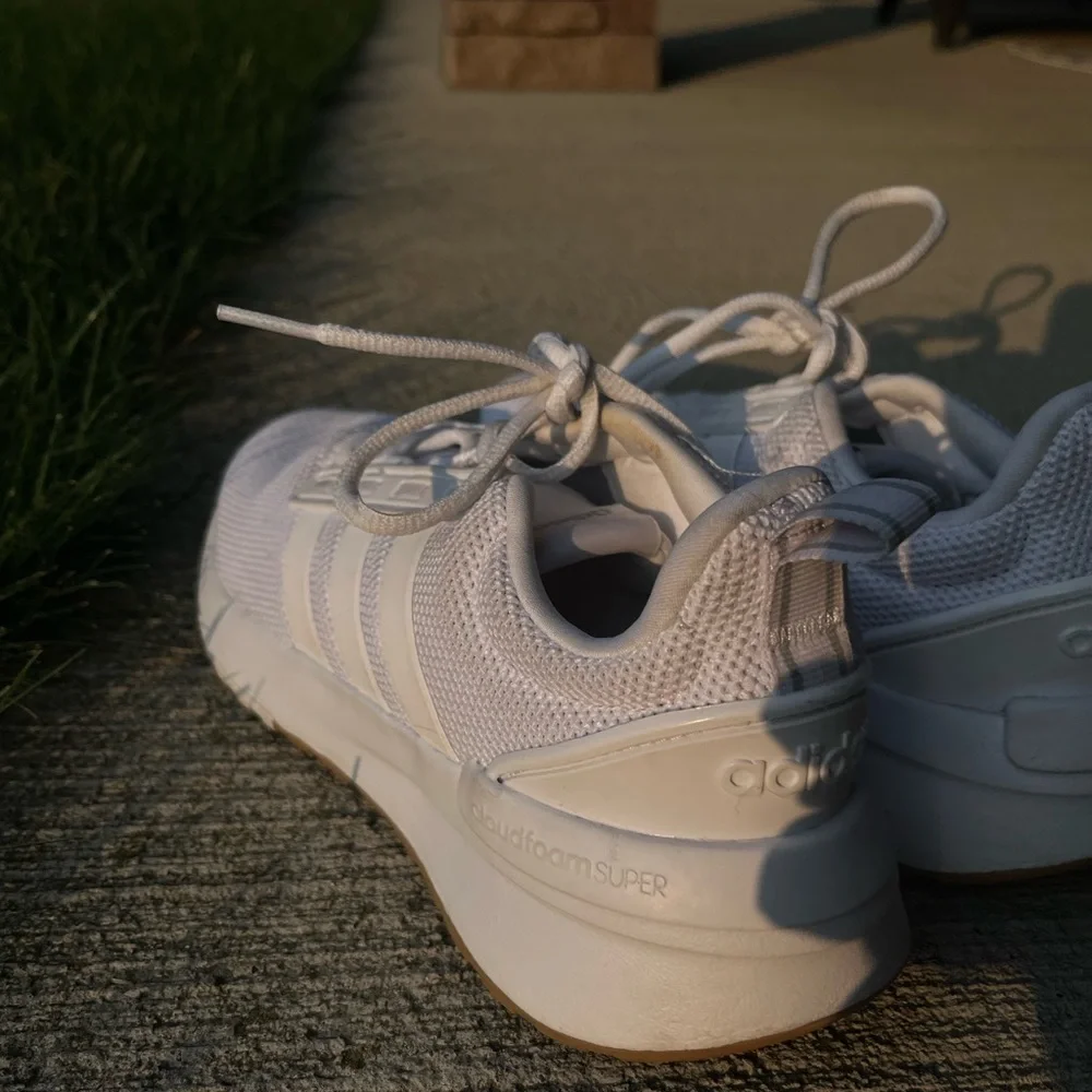 White Adidas Sneakers - Picture 5 of 8